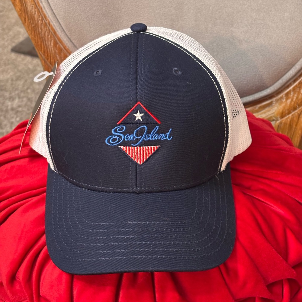 Navy and White Cap Sea Island baseball cap. NWT - Picture 4 of 9